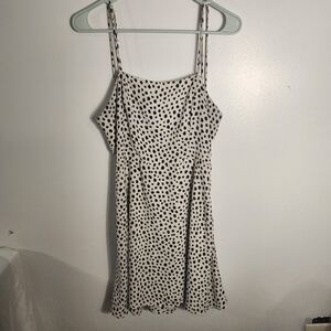 Lola Grace Polka Dot Sleeveless Tiered Ruffle Dress White Sz Large Flowy
